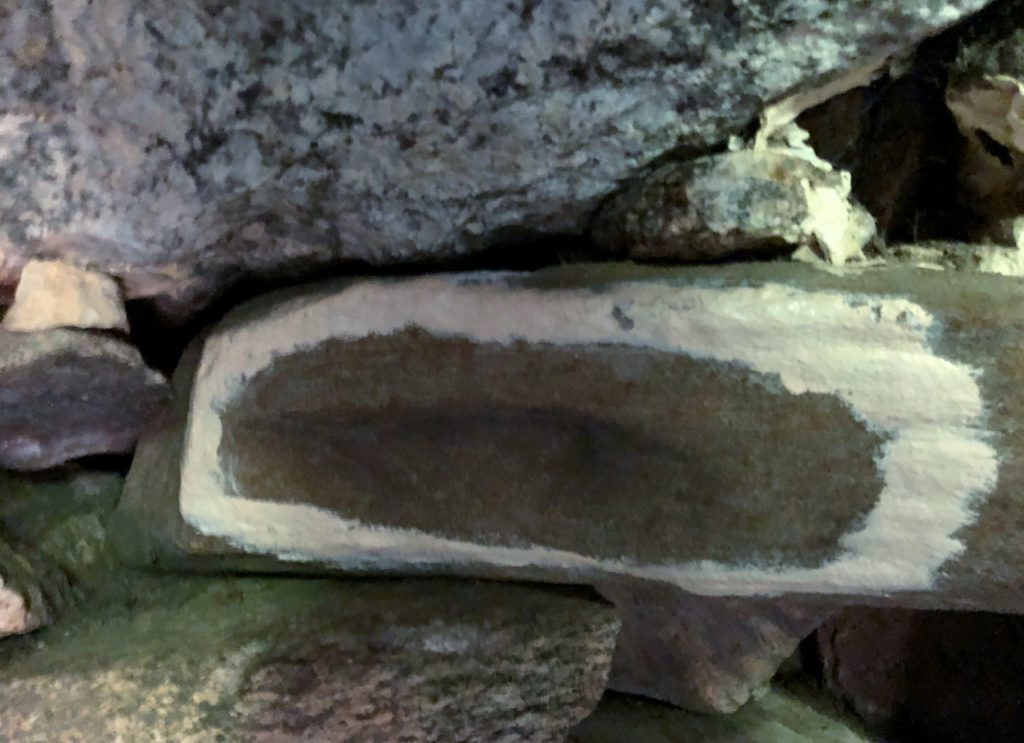 America's Stonehenge Petroglyph Inside the Oracle Chamber