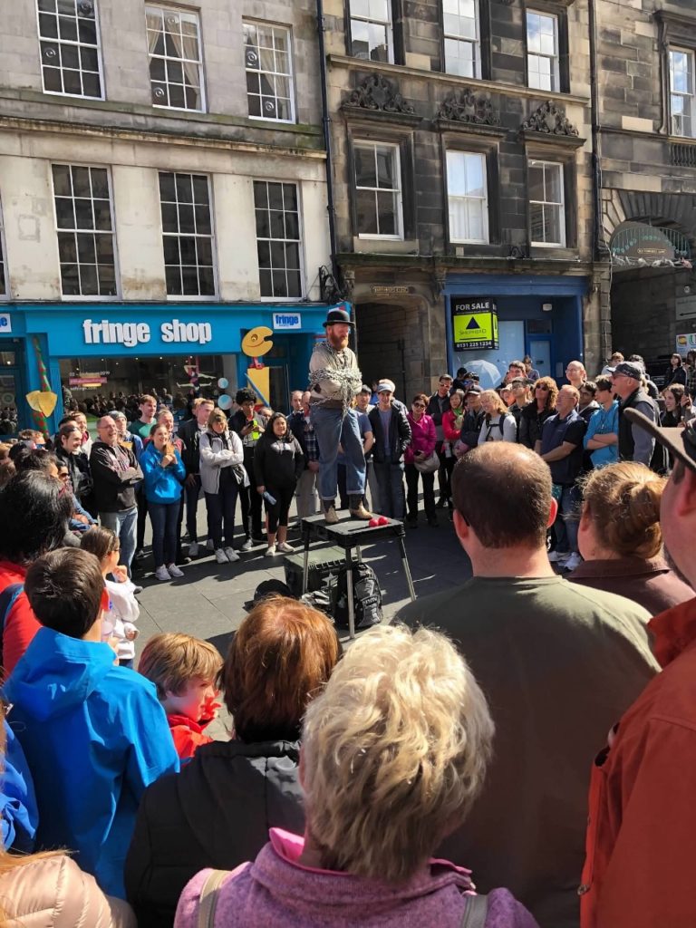 Street Performer Edinburgh Scotland