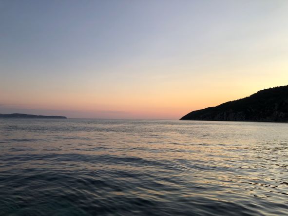 sail Croatia Komiza sunset