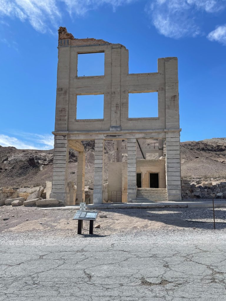 Rhyolite Ghost Town outside of Death Valley