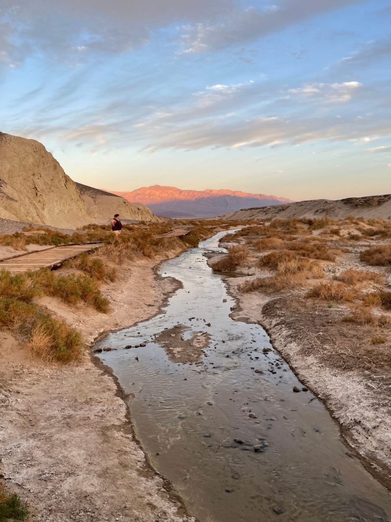 Salt Creek Death Valley Sunset