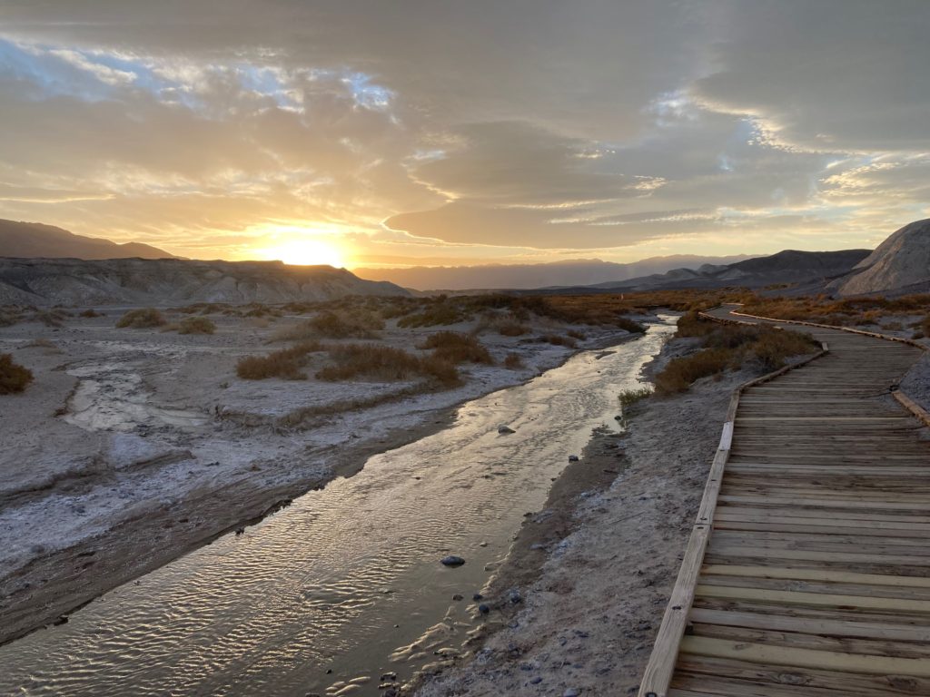 Salt Creek Death Valley Sunset