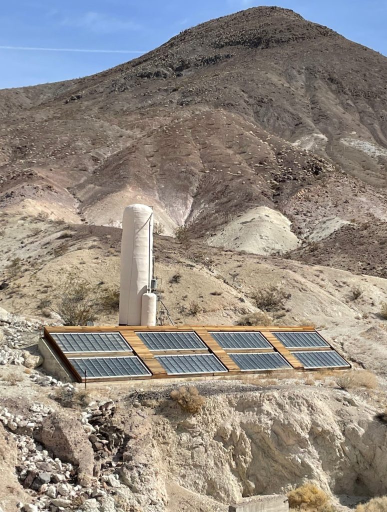 Solar Water Heating System at Scotty's Castle in Death Valley