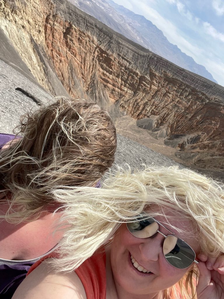 Ubehebe Crater was so windy 